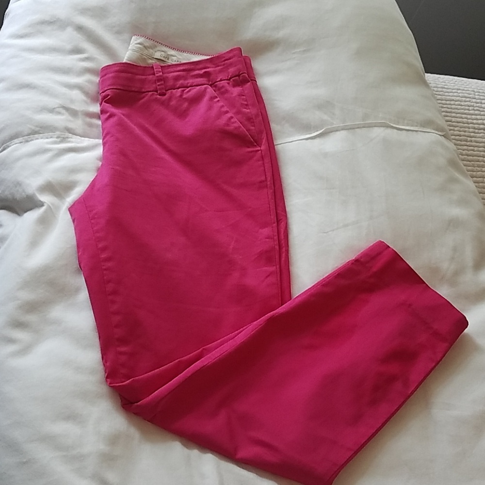 Bright pink J Crew capris